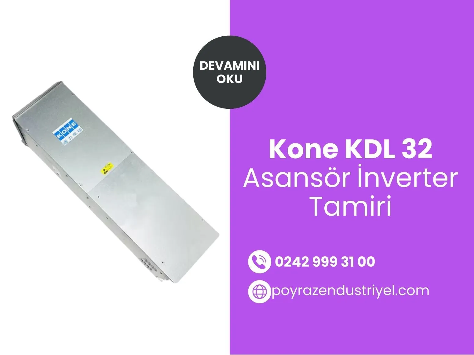 Kone Kdl 32 Asansör İnverter Tamiri